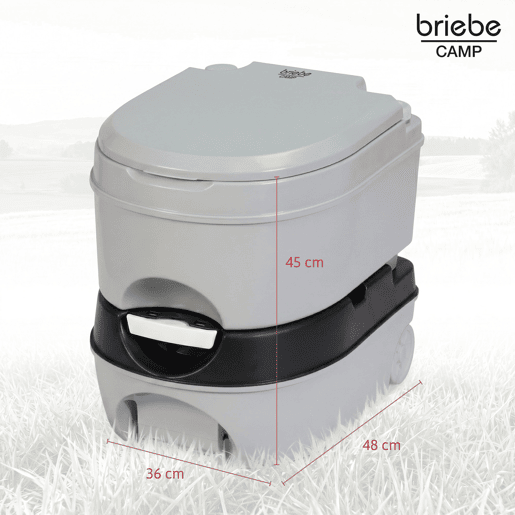 Briebe WC1196G Sanita Química Portátil com Rodas 24L Camper, Campismo, Caravana, Auto Caravana, WC, , Cinza