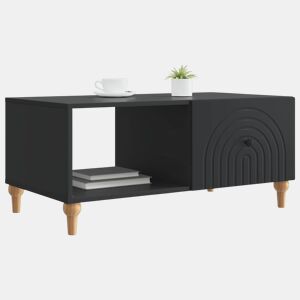 Mesa de Centro, Mesa baixa, Preto 90 x 50 x 40 cm Derivados de Madeira
