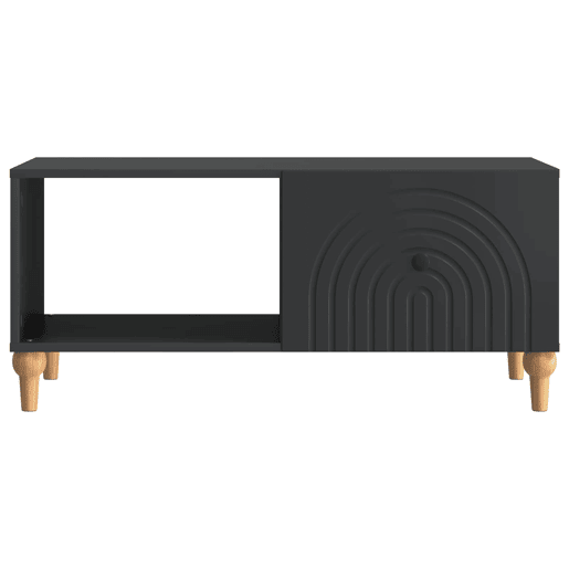 Mesa de Centro, Mesa baixa, Preto 90 x 50 x 40 cm Derivados de Madeira
