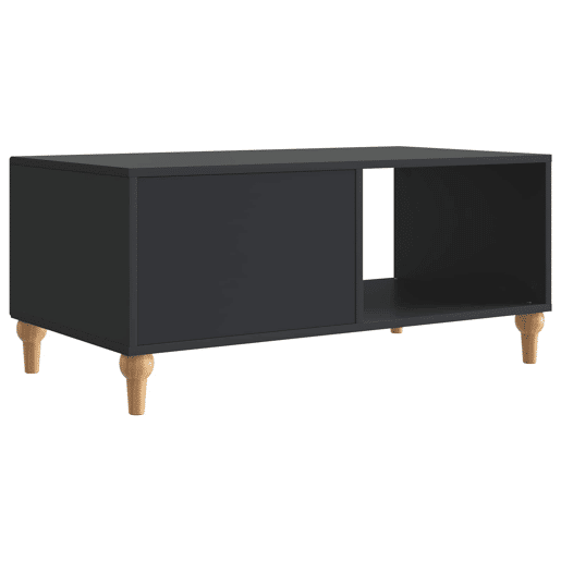 Mesa de Centro, Mesa baixa, Preto 90 x 50 x 40 cm Derivados de Madeira