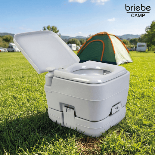 Briebe WC1194 Sanita Química Portátil para Adultos 10L Camper, Campismo, Caravana, Auto Caravana, WC, , Cinza
