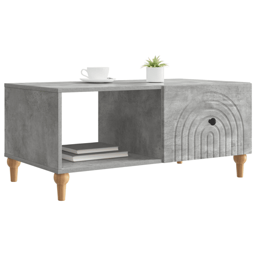 Mesa de Centro, Mesa baixa, Cinzento Cimento 90 x 50 x 40 cm