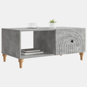 Mesa de Centro, Mesa baixa, Cinzento Cimento 90 x 50 x 40 cm