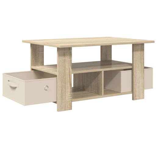 Mesa de Centro, Mesa baixa, com gaveta Carvalho Sonoma 77 x 55 x 42 cm