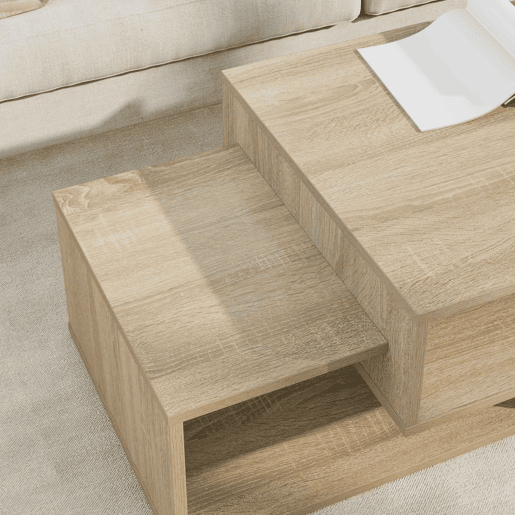 Mesa de Centro, Mesa baixa, Carvalho Sonoma 105 x 50 x 32,5 cm