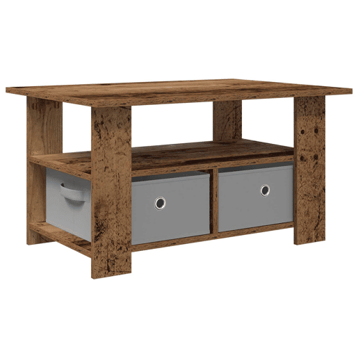 Mesa de Centro, Mesa baixa, com gaveta Madeira antiga 77 x 55 x 42 cm