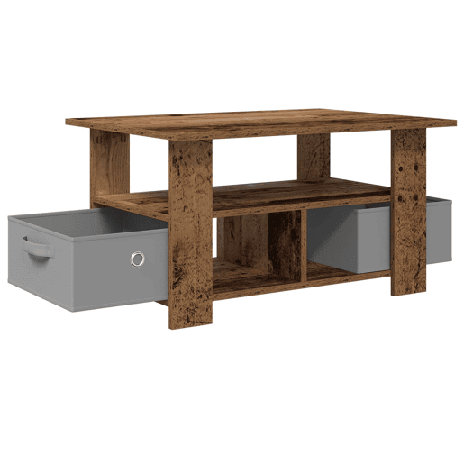 Mesa de Centro, Mesa baixa, com gaveta Madeira antiga 77 x 55 x 42 cm