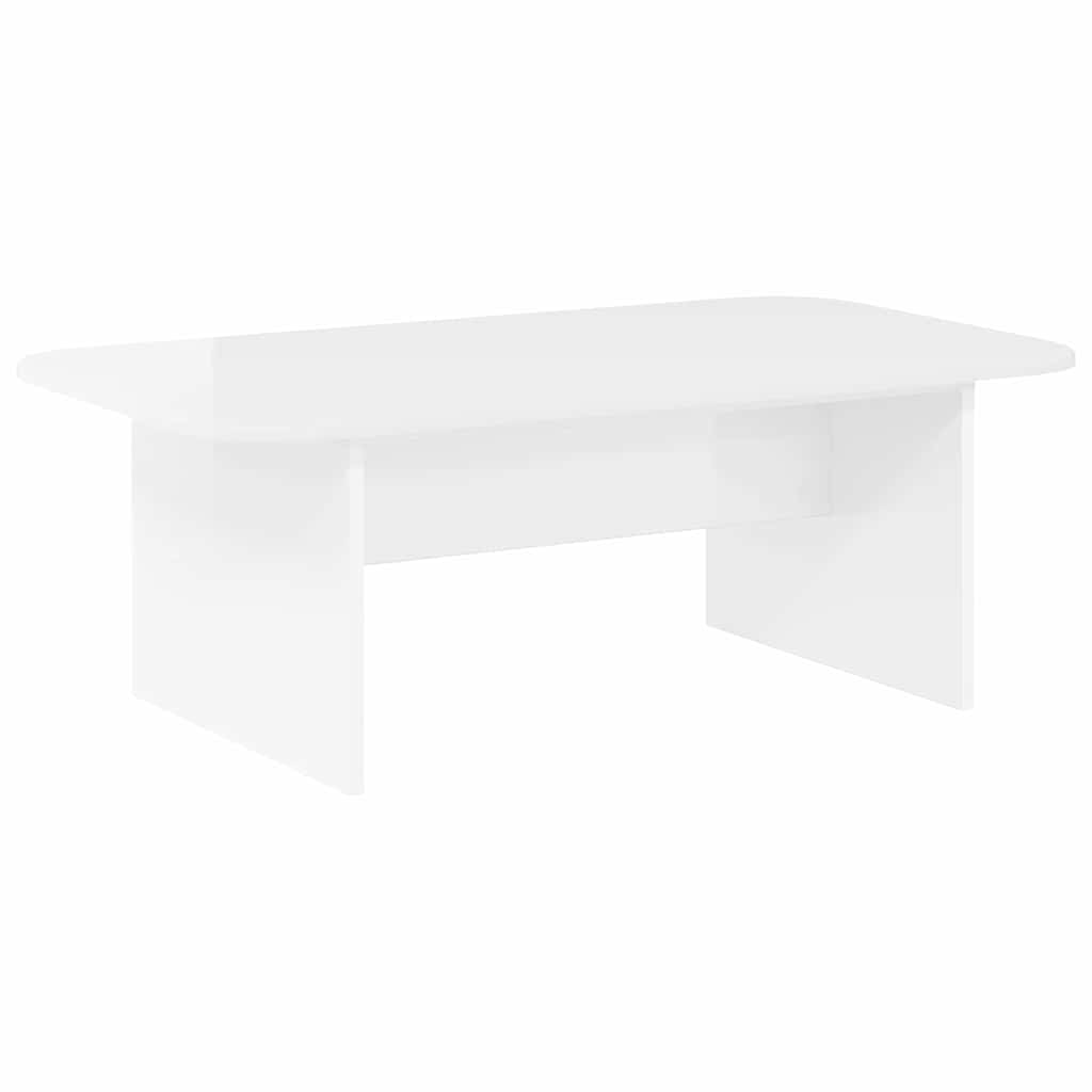 mesa de cafe - mesa de centro - mesa baja brillante 93 x 53 x 33 cm madera de ingenieria