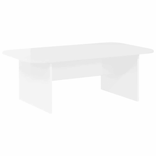 Mesa de Centro, Mesa baixa, Branco Brilhante 93 x 53 x 33 cm