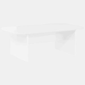 Mesa de Centro, Mesa baixa, Branco Brilhante 93 x 53 x 33 cm
