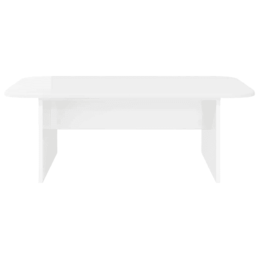 Mesa de Centro, Mesa baixa, Branco Brilhante 93 x 53 x 33 cm