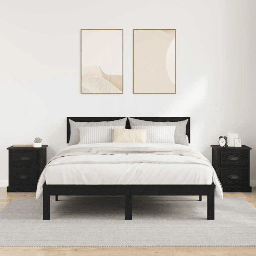 Soluna Home - Mesas de cabeceira Madeira 39 x 39 x 47,5 cm