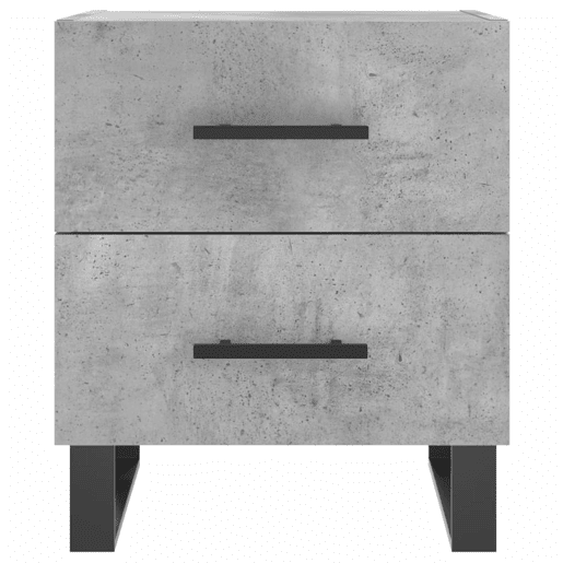 Soluna Home - Mesas de cabeceira Madeira trabalhada e ferro 40 x 35 x 47,5 cm