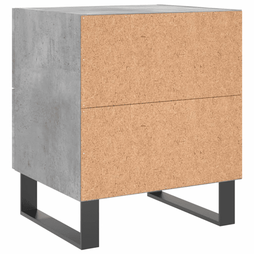 Soluna Home - Mesas de cabeceira Madeira trabalhada e ferro 40 x 35 x 47,5 cm