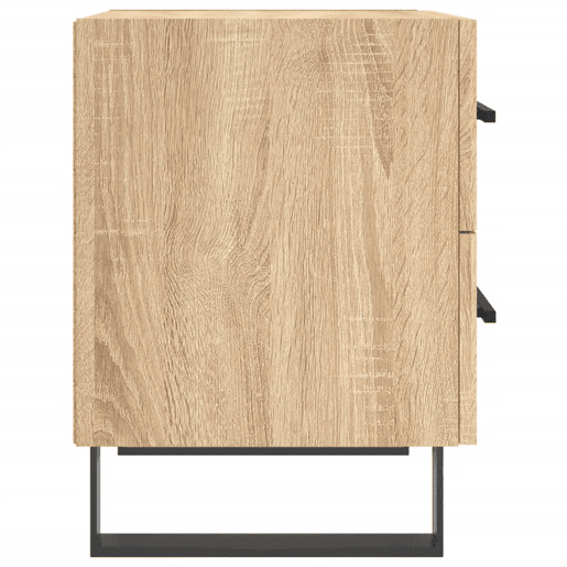 Soluna Home - Mesas de cabeceira Madeira trabalhada e ferro 40 x 35 x 47,5 cm