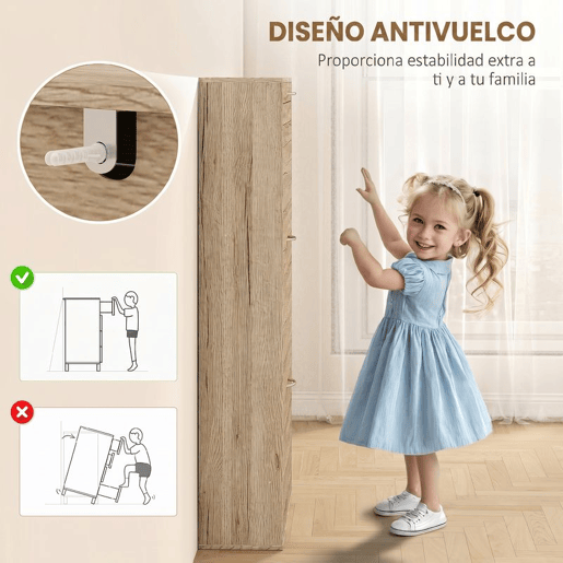 HOMCOM Sapateiro Estreito com 3 Portas Basculantes e Prateleiras Ajustáveis para 12 Pares de Sapatos, Ideal para Corredores e Espaços Pequenos, Carvalho