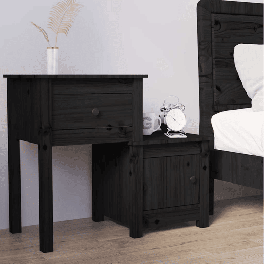 Soluna Home - Mesas de cabeceira Madeira 79,5 x 38 x 65,5 cm