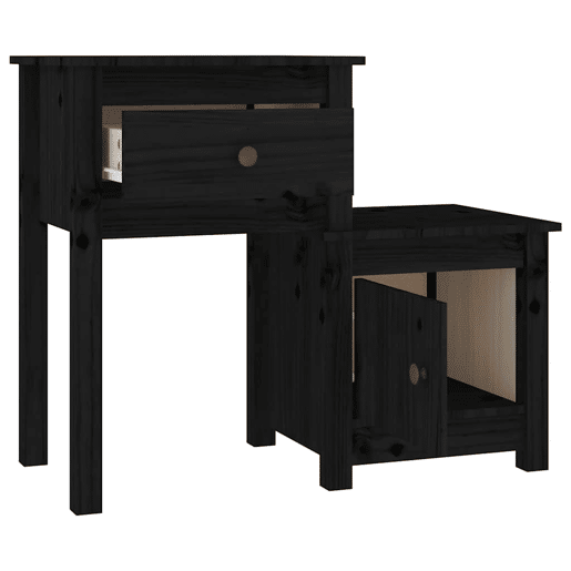 Soluna Home - Mesas de cabeceira Madeira 79,5 x 38 x 65,5 cm