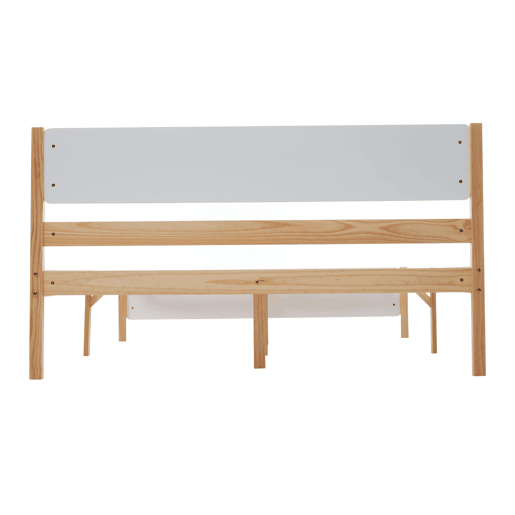 Estrado de madeira para cama de casal 140x200 cm - Branco