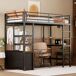 Cama alta para niños 95x204 Cama alta para niños 95x204 Blanco