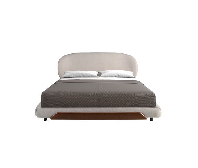 Cama de tela gris claro angel cerdá modelo 7222