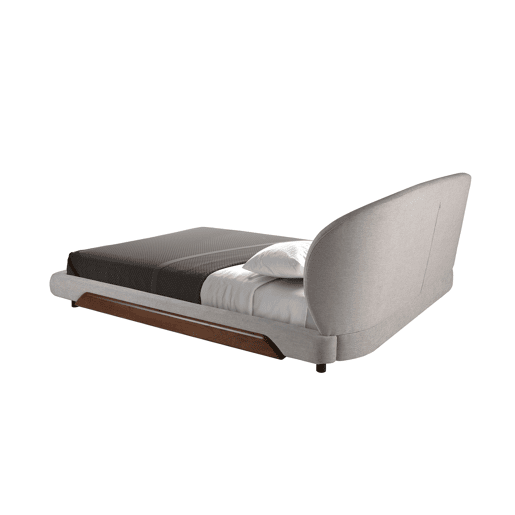 Cama em tecido cinza claro Angel Cerdá modelo 7222