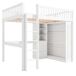 Cama alta para niños 145x205 Cama alta para niños 145x205 Blanco