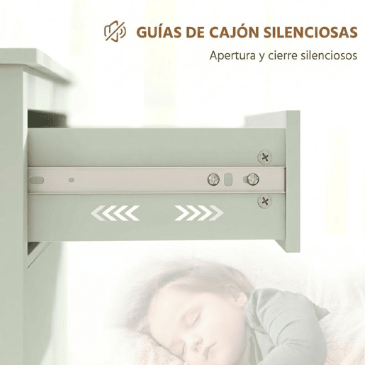 HOMCOM Aparador de 2 Portas Moderno com Gaveta, Prateleira Ajustável e Puxadores em PU para Sala de Jantar ou Entrada 80x40x90 cm Verde Claro