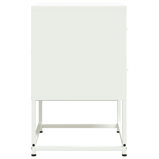 Soluna Home - Mesitas De Noche Acero Blanco 36 x 39 x 60,5 cm
