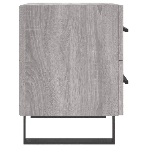 Soluna Home - Mesas de cabeceira Madeira trabalhada e ferro 40 x 35 x 47,5 cm