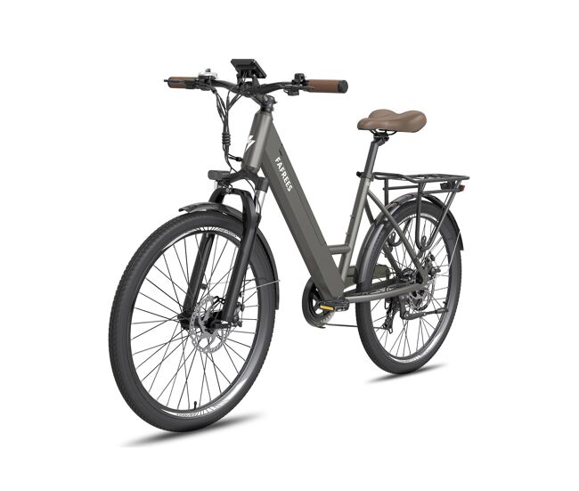Fafrees f26 pro e-bike - motor 250w batería 36v15ah 26x1.75 pulgadas ruedas frenos de disco mecánicos - gris