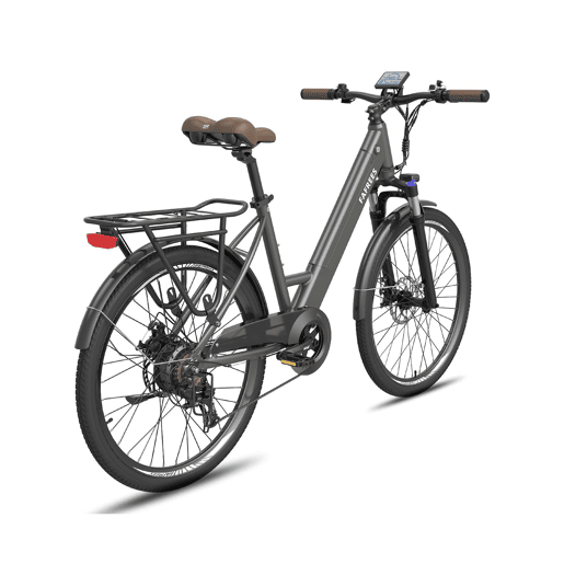 FAFREES F26 PRO E-bike - Motor 250W Bateria 36V15Ah 26x1.75 Polegadas Pneus Travões de Disco Mecânicos - Cinza