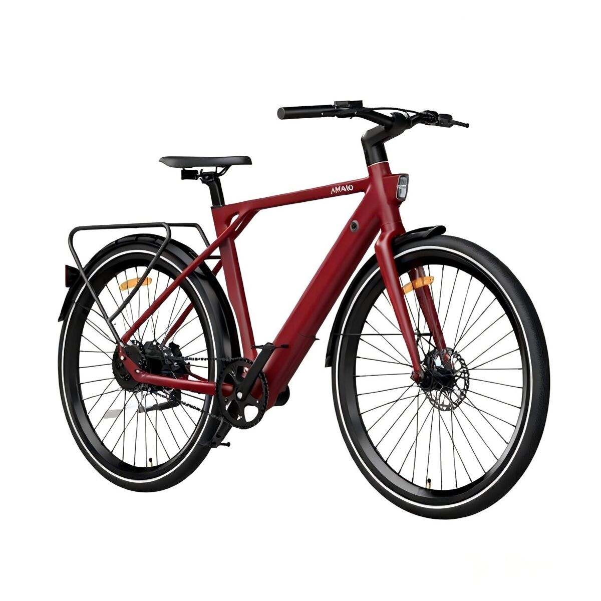 Pixar amano s900 250w 36v 10ah 28" bicicleta eléctrica roja