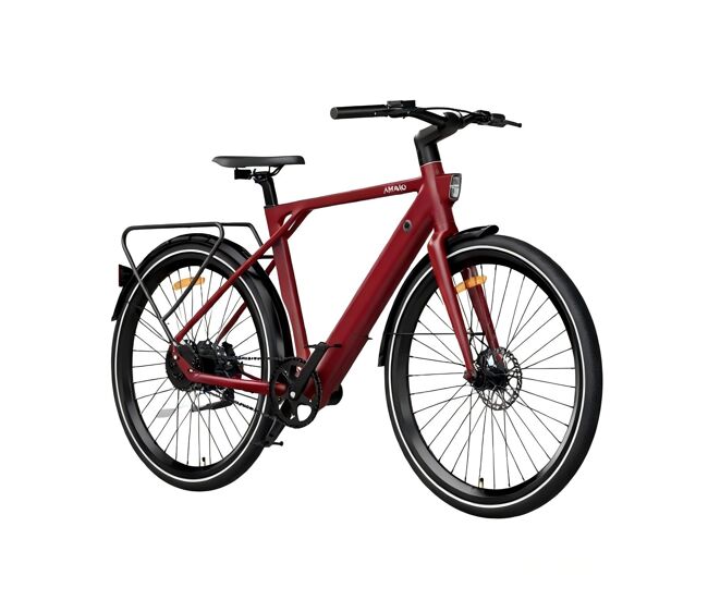 Pixar amano s900 250w 36v 10ah 28" bicicleta eléctrica roja