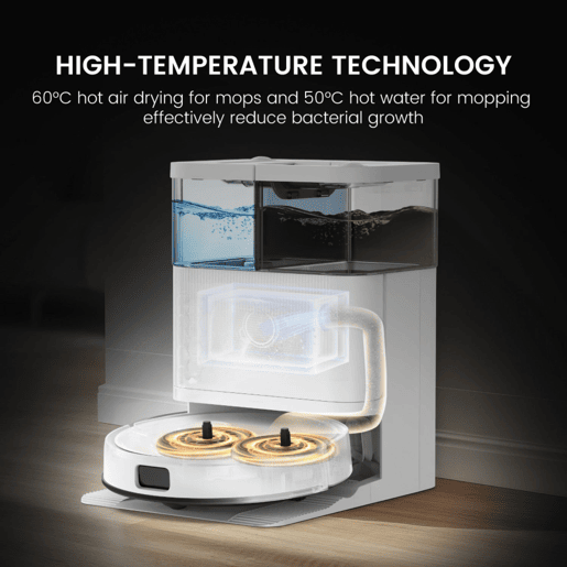 Teendow D63S Ultra aspirador robô 10000Pa com base - Branco