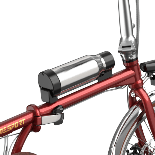 Bicicleta Elétrica ONESPORT OT02 PRO - Motor 250W Bateria 36V5.2AH Pneus De 20u201D Travões A Disco Mecânicos - Vermelho