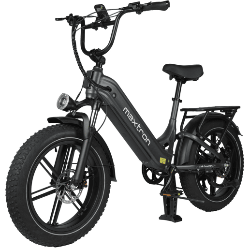 Bicicleta Elétrica MAXTURN Camel - Motor 250W Bateria 48V18AH 20 Travão A Disco Hidráulico - Cinza