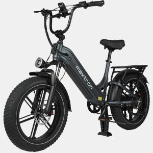 Bicicleta Elétrica MAXTURN Camel - Motor 250W Bateria 48V18AH 20 Travão A Disco Hidráulico - Cinza