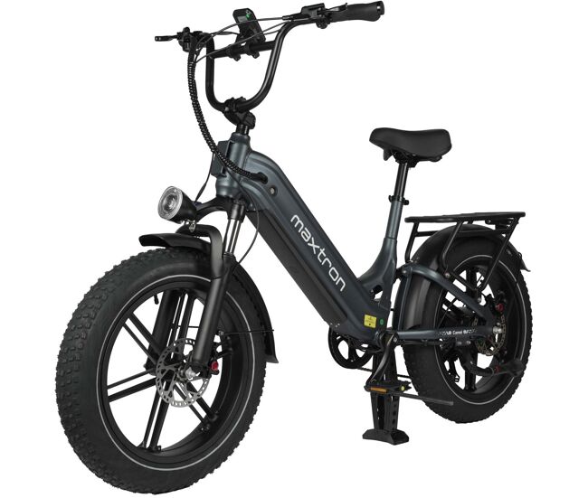 Bicicleta eléctrica maxturn camel - motor 250w batería 48v18ah 20" frenos de disco hidráulicos - gris