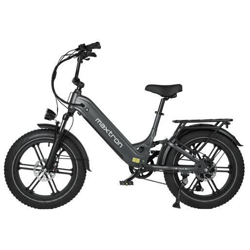 Bicicleta Elétrica MAXTURN Camel - Motor 250W Bateria 48V18AH 20 Travão A Disco Hidráulico - Cinza