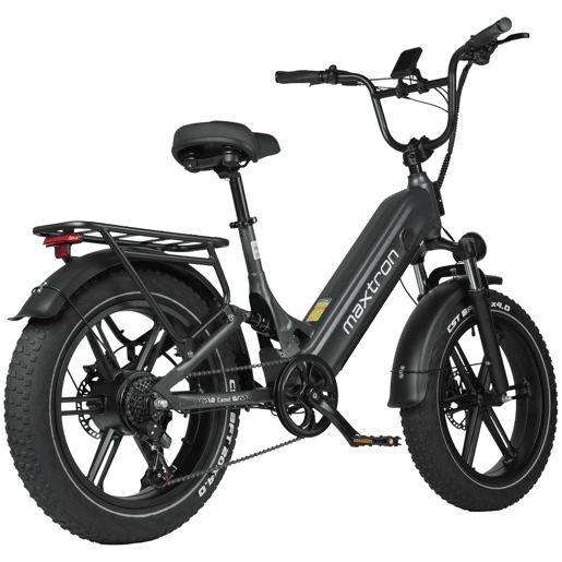 Bicicleta Elétrica MAXTURN Camel - Motor 250W Bateria 48V18AH 20 Travão A Disco Hidráulico - Cinza