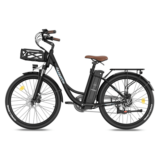 Bicicleta Elétrica FAFREES F26 Lasting - Motor 250W Bateria 36V25Ah 26x1.95 Polegadas Pneus Travões de Disco Mecânicos - Preta