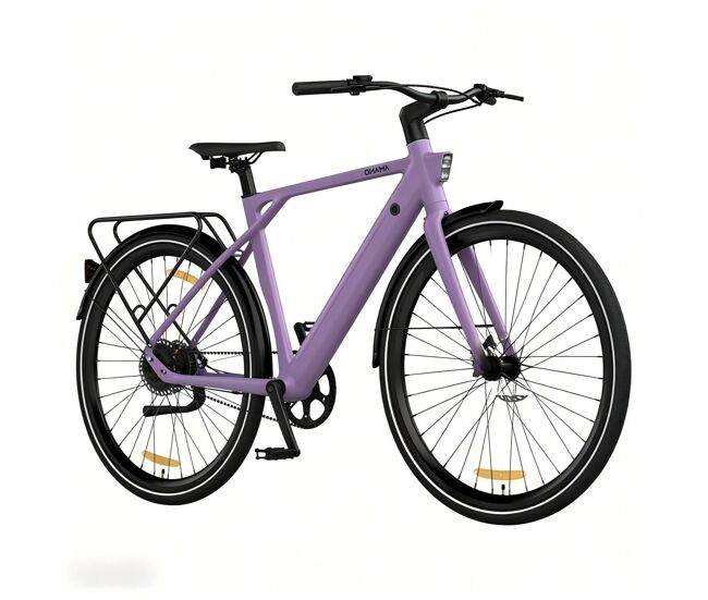 Pixar amano s900 250w 36v 10ah 28" bicicleta eléctrica morada