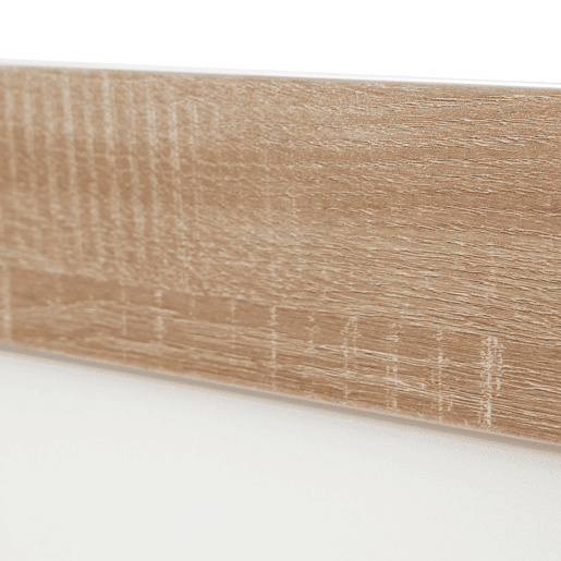 Cama para adultos 180x200 cm - cama flutuante com estrado de ripas - estrutura de madeira - branco