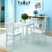 Conjunto de comedor Larisa mesa + sillas Conjunto de comedor Larisa mesa + sillas Blanco