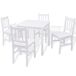 Conjunto de comedor Larisa mesa + sillas Conjunto de comedor Larisa mesa + sillas Blanco