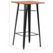 Conjunto de cocina Lena mesa alta + taburetes acero Conjunto de cocina Lena mesa alta + taburetes acero Negro