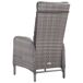 Conjunto de jardín con dos sillones reclinables y mesita Conjunto de jardín con dos sillones reclinables y mesita Gris
