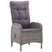 Conjunto de jardín con dos sillones reclinables y mesita Conjunto de jardín con dos sillones reclinables y mesita Gris