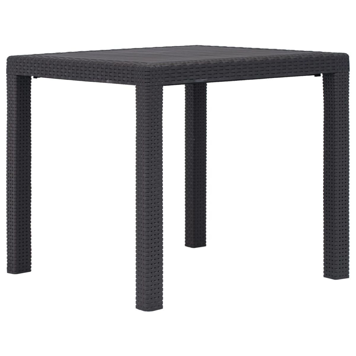 Mesa de jardín avenzza 4 personas marrón 72x79x79 cm